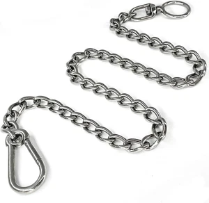 Dog Chain Leash, 304 Stainless Steel Dog Short Lead Metal Heavy Duty Chain DIY D - Picture 1 of 6