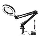 64 LED 5X Magnifying Glass Desk Lamp Magnifier USB LED Lamp W/ 3 Colors Dimming