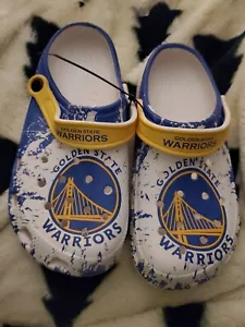 Golden State Warriors Clogs Men Size 10-11 (45cm) - Picture 1 of 5
