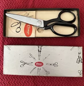 VINTAGE Chrome Plated Clauss Pinking Shears Scissors 7 1/4” Model #4 - Picture 1 of 1