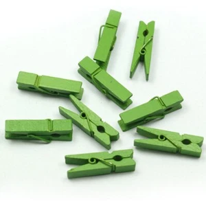 100pcs/Set Mini Colored Wooden Clips for Photo Clips Clothespin Paper Peg Pin... - Picture 1 of 1