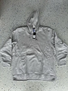 Adidas Fleece Hooded Sweatshirt Mens Pullover Hoodie New Gray 2XL - Picture 1 of 4