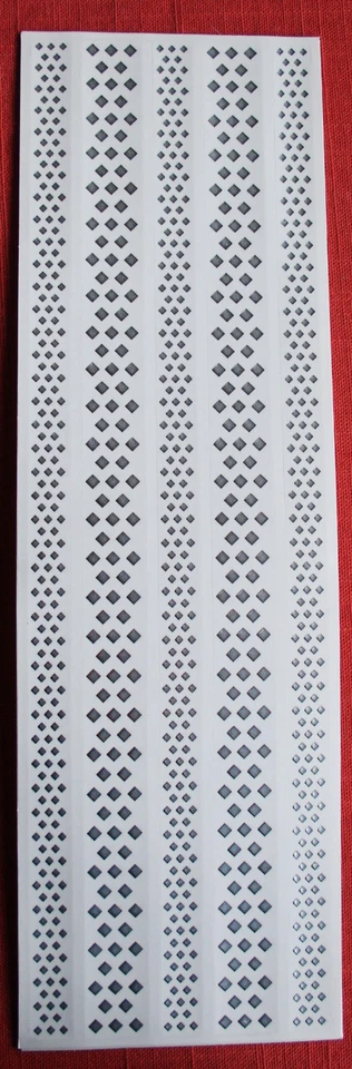 1 Bogen Bordüren-Sticker "Raute", Jittenmeier - Bild 1 von 1