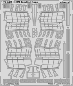 E72572# Il-2M landing flaps 1/72 Eduard Photoetch - Imagen 1 de 1