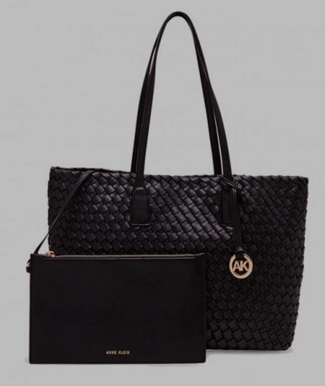 Bolsos de Mano Mujer Anne Klein Pequeño Convertible Tejido Bolso con Bolsa Foto 1 de 1