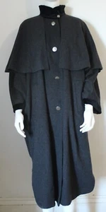 Grau / Schwarz Schneiders Salzburg Loden Eliane Kaschmir Wollmantel - Gr. 12 - Neu - Bild 1 von 9
