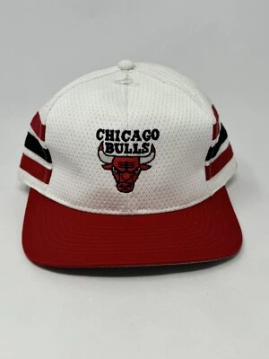 Chicago Bulls NBA Vintage Años 90’s Blanco Snapback Sombrero Fresco Gorras Drew Pearson Foto 1 de 4