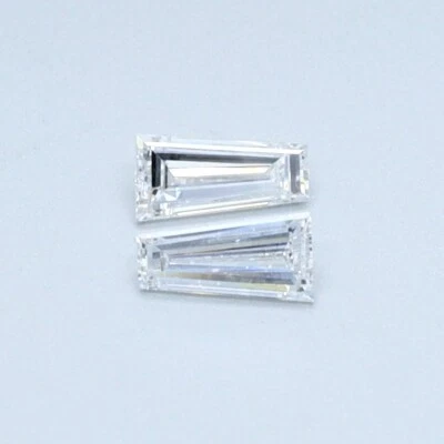 Lab Grown 0.12 Ct Tapered Baguette CVD Diamond E Color VS1 Clarity - Image 1 of 4