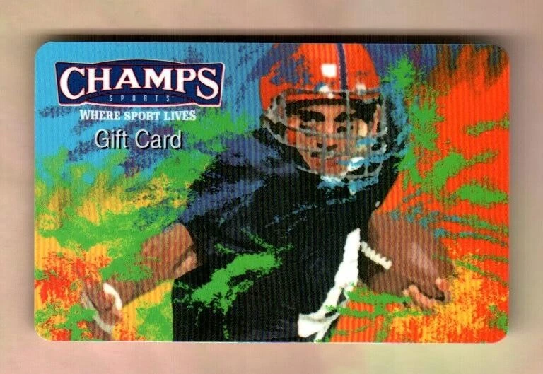 CHAMPS SPORTS Football Player ( 2004 ) Gift Card ( $0 ) - Image 1 of 1