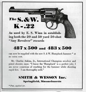 1938 Smith & Wesson K-220 Revolver Original Print Ad - Picture 1 of 1