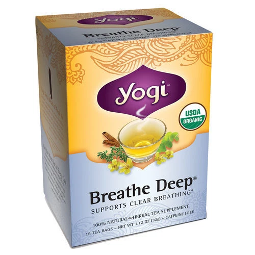 Yogi Tea Breathe Deep, Caffeine Free, 16 Tea Bags Supplement