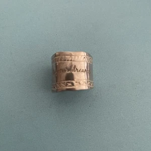 Silpada 925 Sterling Silver Be True to Your Dreams Ring Israel, Size 6-6 1/2 - Picture 1 of 2