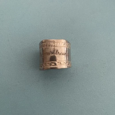 Anillo Silpada Plata de Ley 925 Sé Fiel a Tus Sueños Israel, Talla 6-6 1/2 Foto 1 de 2