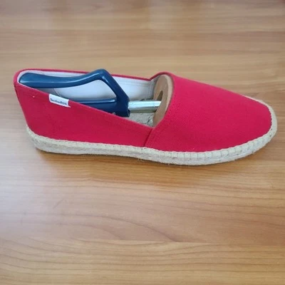 Mocasín Alpargata Soludos Original Mujer Natural Talla 9-9.5 Rojo Foto 1 de 4