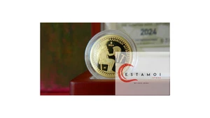 Greece, 2024, Gold Coin, 100 Euros, Hephaestus , Proof! - Picture 1 of 6
