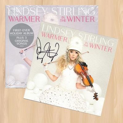 AUTOGRAPHED----  LINDSEY STIRLING Warmer in the Winter CD Sabrina Carpenter 1202 - Image 1 of 2