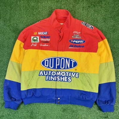 Chaqueta de Colección Dupont Racing NASCAR Jeff Gordon Arco Iris Chase Authentics Hombres’s L 90s Foto 1 de 4
