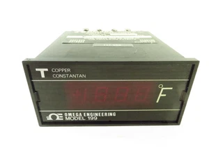 Omega Engineering Model 199 Digital RTD Thermometer Platinum 100Ω 117VAC USA - Picture 1 of 6