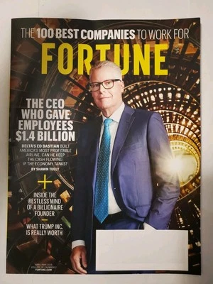 FORTUNE Magazine April May 2025 Issue Delta Ed Bastian 100 Best Companies - Image 1 of 4