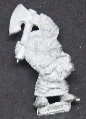 Warhammer Fantasy Dwarf Nani Ironbreaker Axe metal OOP 1992 1993 Marauder - Immagine 1 di 2
