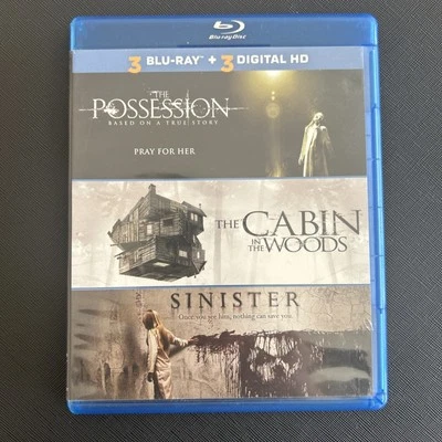 Possession / The Cabin In The Woods / Sinister Blu Ray discs horror Halloween - Image 1 of 4