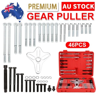 46pcs Harmonic Balancer Puller/Tool Set & Gear Pulley Steering Wheel Removal AU - image 1 of 4