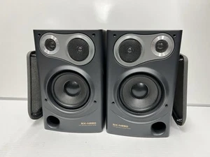 Aiwa SX-N990 Vintage Bookshelf Speakers Pair 80W 6Ω Nice Condition! Tested Works - Picture 1 of 8