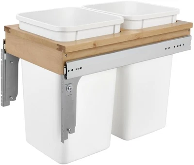 Rev-A-Shelf 4WCTM-15DM2-343-FL Wood Classics 13-1/2"W Top Mount - Maple / White - Image 1 of 4