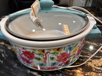 Rare Pioneer Woman 6 Quart Slow Cooker Crock Pot-NEW - Image 1 of 4