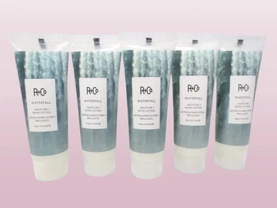 LOCIÓN HIDRATANTE + BRILLO CASCADA R+CO 0,5 OZ NUEVO SIN CAJA LOTE DE 5 Foto 1 de 3