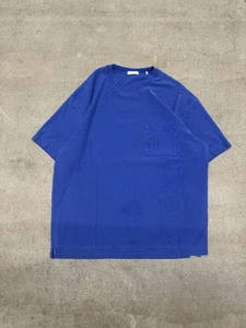 Kith Quinn Pocket T-Shirt Seriff Logo Heather Blue Size Medium - Picture 1 of 4