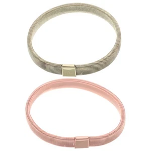 2 Piezas Camisa Manga Anillo Elástico Soportes Ligas Mujer para Hombre Mangas - Imagen 1 de 12