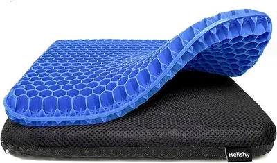 Cojín de gel para asiento para aliviar la presión en la espalda al sentarse dura Foto 1 de 4