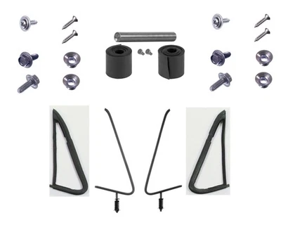 1986-1987 Chevy Gmc Truck Vent Glass Frames and Gaskets 4 Piece Set - Image 1 of 4