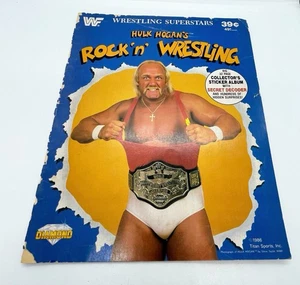 Vintage 1986 WWF Hulk Hogan's Rock 'N' Wrestling Sticker Collector's Album - Bild 1 von 6