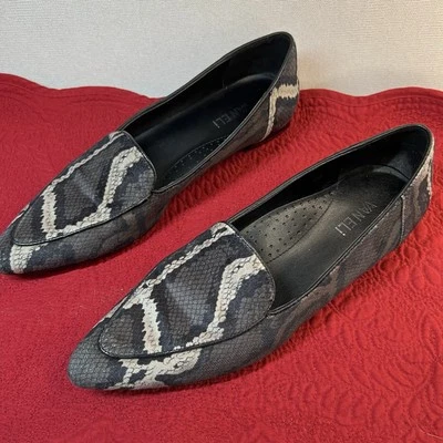 Vaneli Kelvin Snake Embossed Velvet Loafers Women’s 9.5N Narrow Slip-On Van Eli - Image 1 of 4