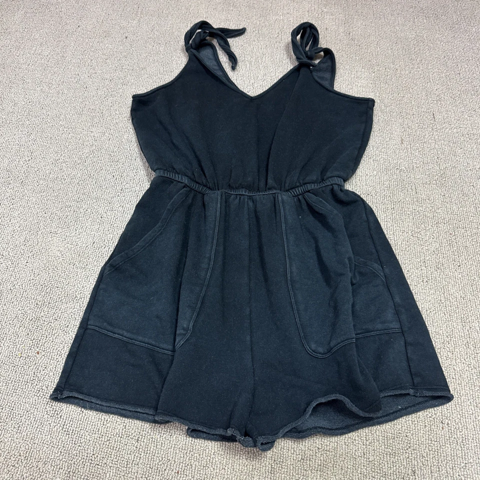 Mameluco Aerie para mujer negro sin mangas talla pequeña Foto 1 de 4