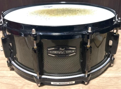 Pearl Carbonply Maple Snare Drum Black 14"x5" - Image 1 of 4