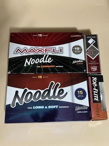 Maxfli Noodle Golfbälle Set 36ct + Wilson Staff 50 Elite & Top Flite Tour100 - Bild 1 von 5