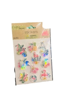 Pegatinas artesanales SK coloridas aves emergentes 1 pieza artesanos papel cuadrado artesanía playa - Imagen 1 de 2