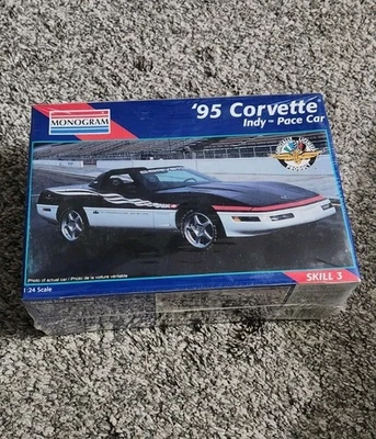 Monogram 1995 Chevrolet Corvette Indy Pace Car Kit 1:25 Scale NEW Factory Sealed - Image 1 of 4