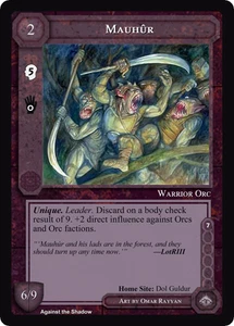 Mauhur - Against The Shadow - Middle Earth CCG / TCG Near Mint - Picture 1 of 1