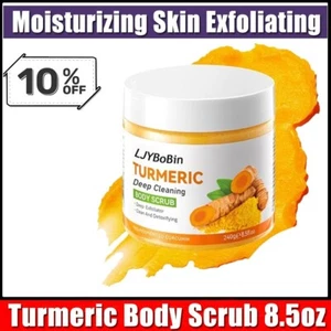 Turmeric Sugar Body Scrub – Handmade Exfoliating Scrub for Smooth Skin FS - Picture 1 of 9