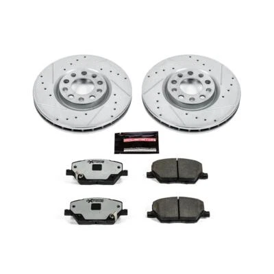 PowerStop Disc Brake Kit - Front - Fits Fiat 500X 2016-2019, Jeep Compass 2017-2 — 第 1/4 张图片