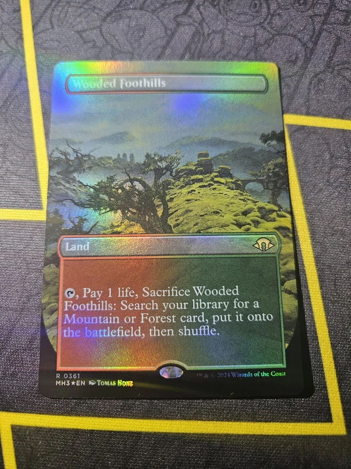 Wooded Foothills - Rare Foil Borderless - Modern Horizons 3 - MTG - Image 1 of 1