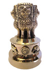 Indian NATIONAL Emblem- BRASS - Republic of INDIA - Ashok STAMBH Statue (801)