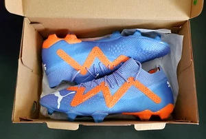 PUMA FUTURE ULTIMATE FG AG Blue Orange Men's Soccer Cleats 107165 01 Size 11.5 - Picture 1 of 12