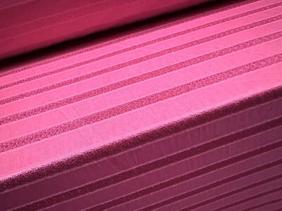 THE FABRIC MERCHANT Stretch Single Jersey Fashion Fabric, Per Metre - Sateen Stripe - Cerise Pink