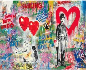 Banksy Pop Art Oil Painting Paint by Numbers Kits 16 x 20 inch Swing Girls - Picture 1 of 1
