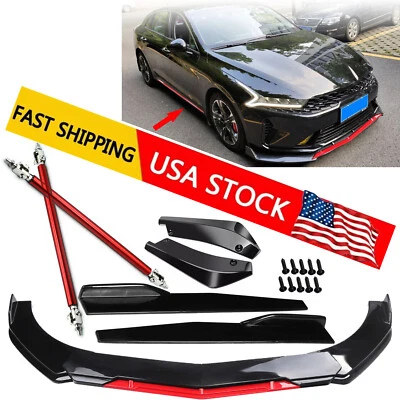 FOR KIA K5 2021 2022 Front Bumper Lip Splitter Spoiler Body Kit Side Skirt Foto 1 de 4